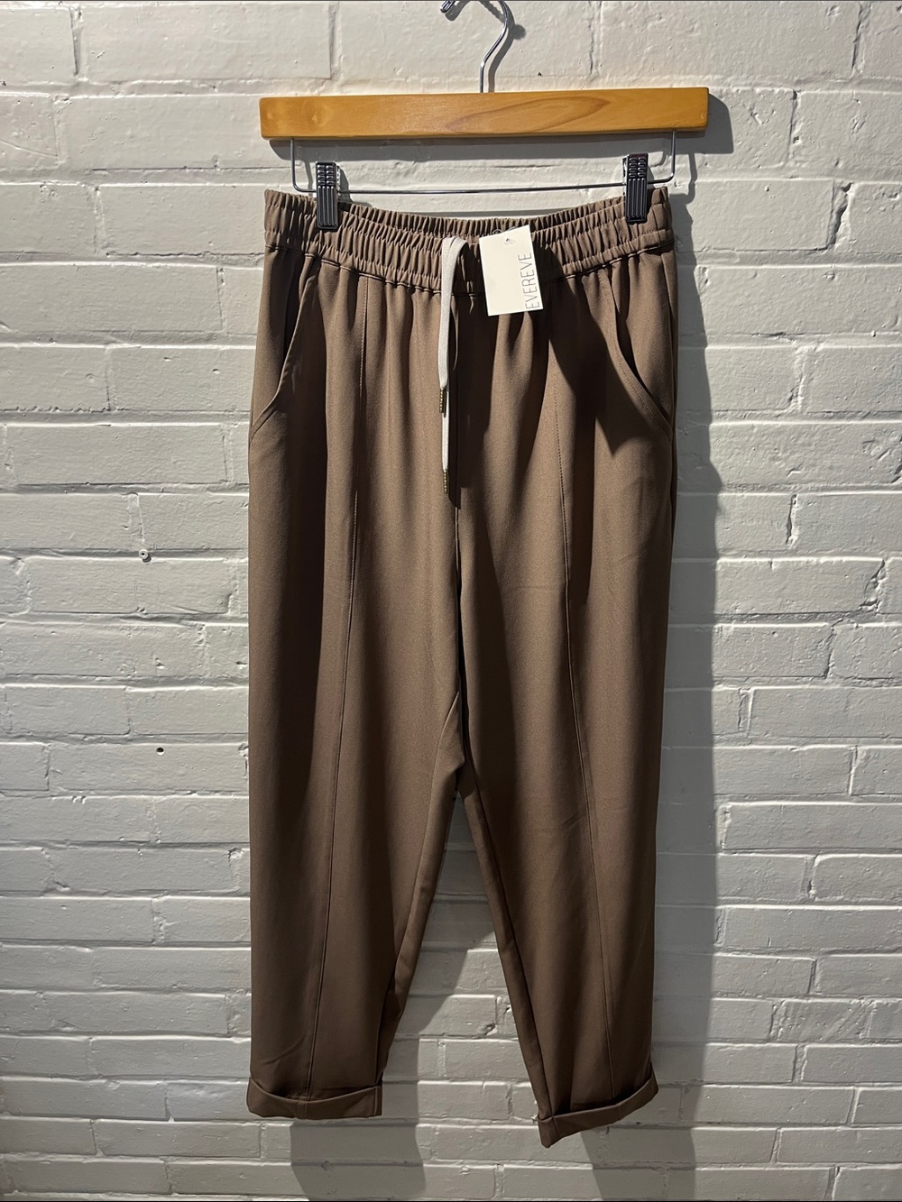 Evereve CYPRESS TURNUP TAPER PANT NWT